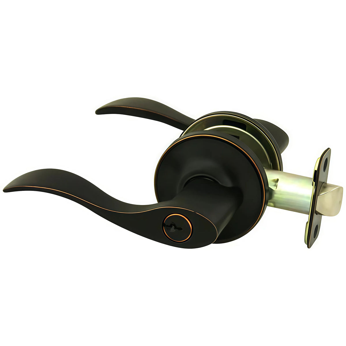 Cosmas 80 Series Oil Rubbed Bronze Entry Door Lever