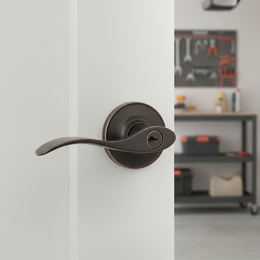 Cosmas 80 Series Oil Rubbed Bronze Entry Door Lever