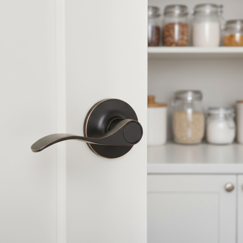 Cosmas 80 Series Oil Rubbed Bronze Passage Door Lever