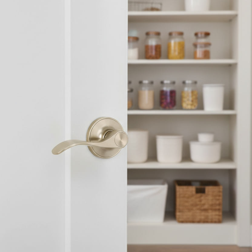 Cosmas 80 Series Satin Nickel Passage Door Lever