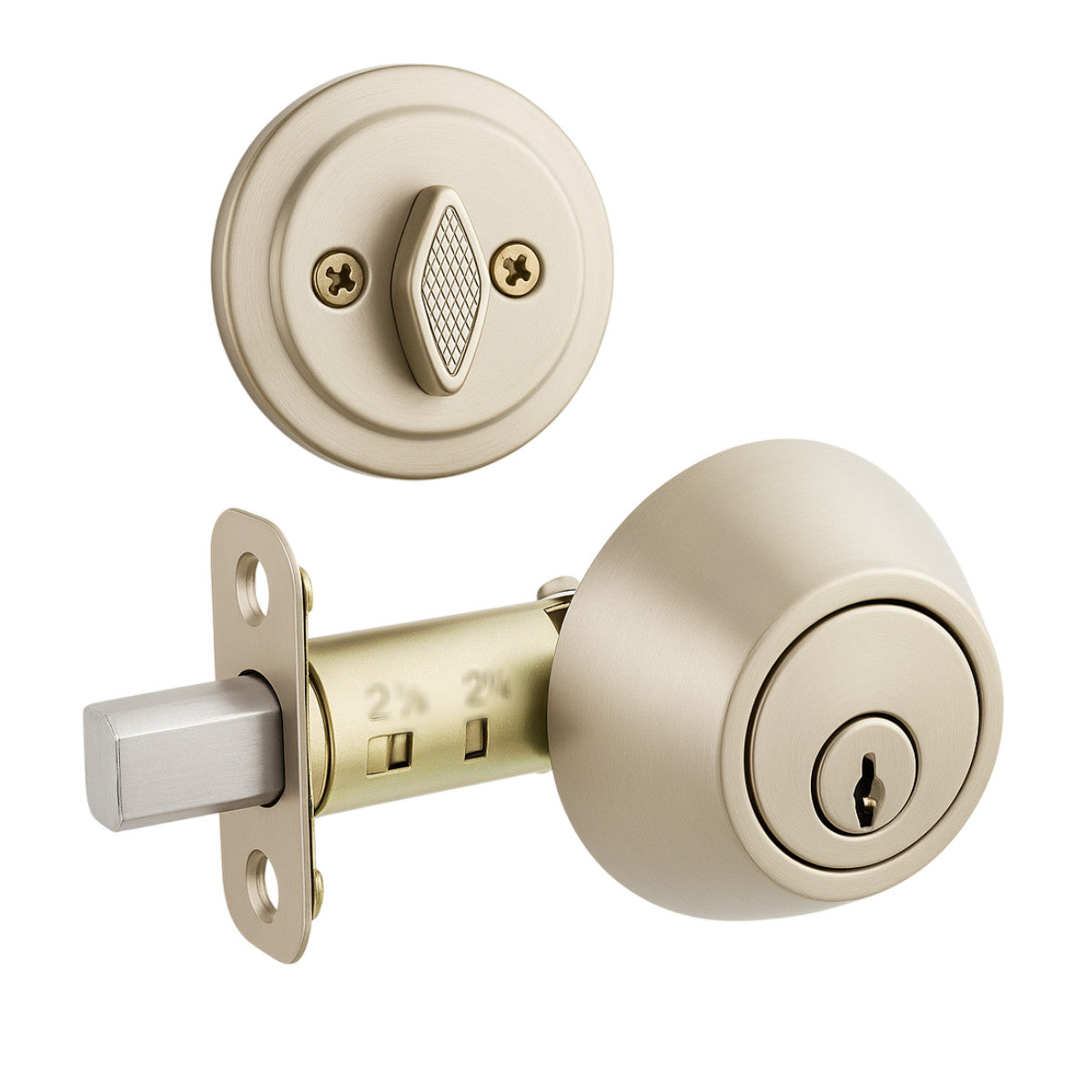 Cosmas Satin Nickel Single Cylinder Deadbolt