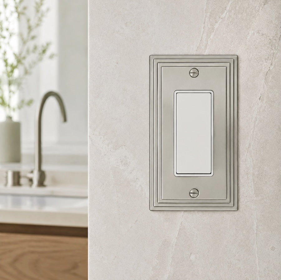 Cosmas 25000-SN Satin Nickel Single GFCI / Decora Wall Plate