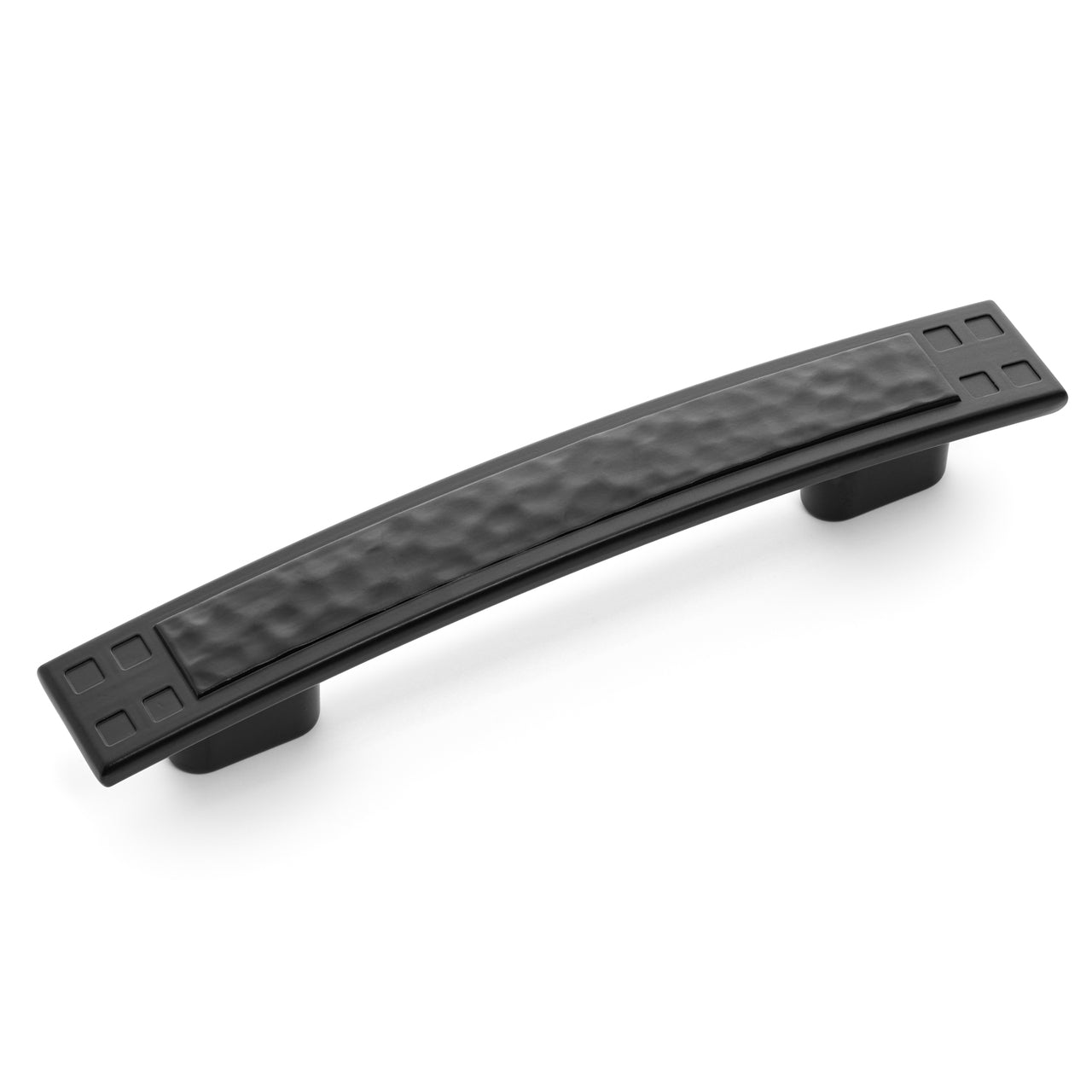 Cosmas 10 Pack 10557fb Flat Black Hammered Cabinet Handle Pull Hardware - 3" Inch (76mm) & 3-3/4" Inch (96mm) Hole Centers Cosmas 10 Pack 10557fb Flat Black Hammered Cabinet Handle Pull Hardware - 3" Inch (76mm) & 3-3/4" Inch (96mm) Hole Centers