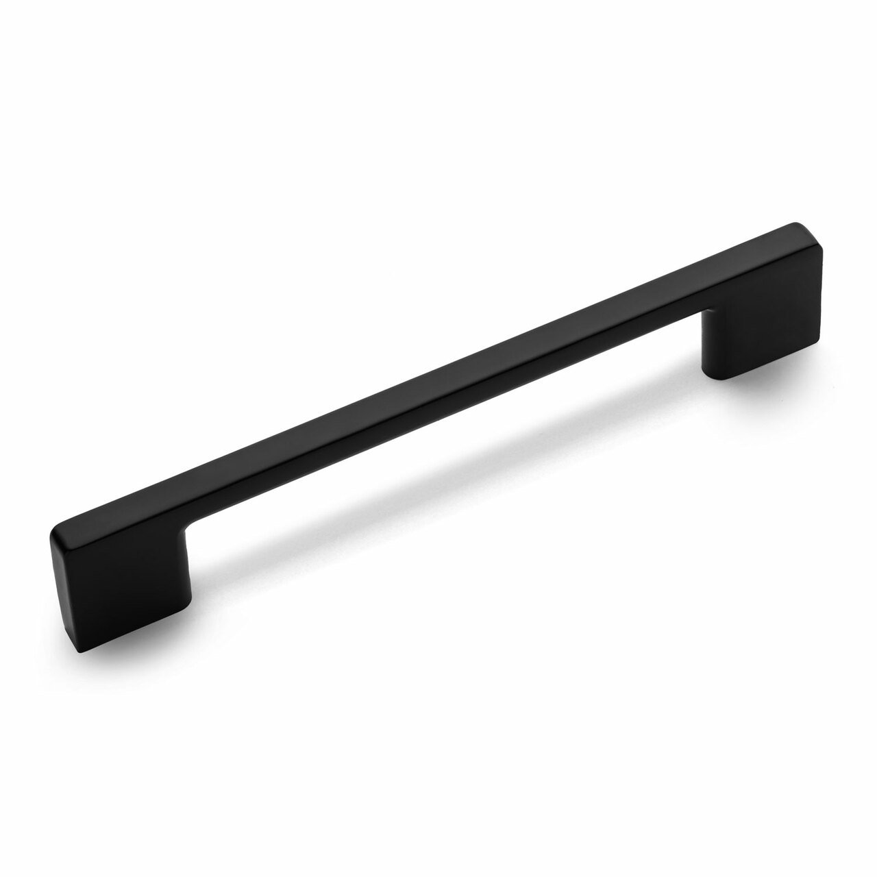 Cosmas 11244-128FB Flat Black Modern Contemporary Cabinet Pull