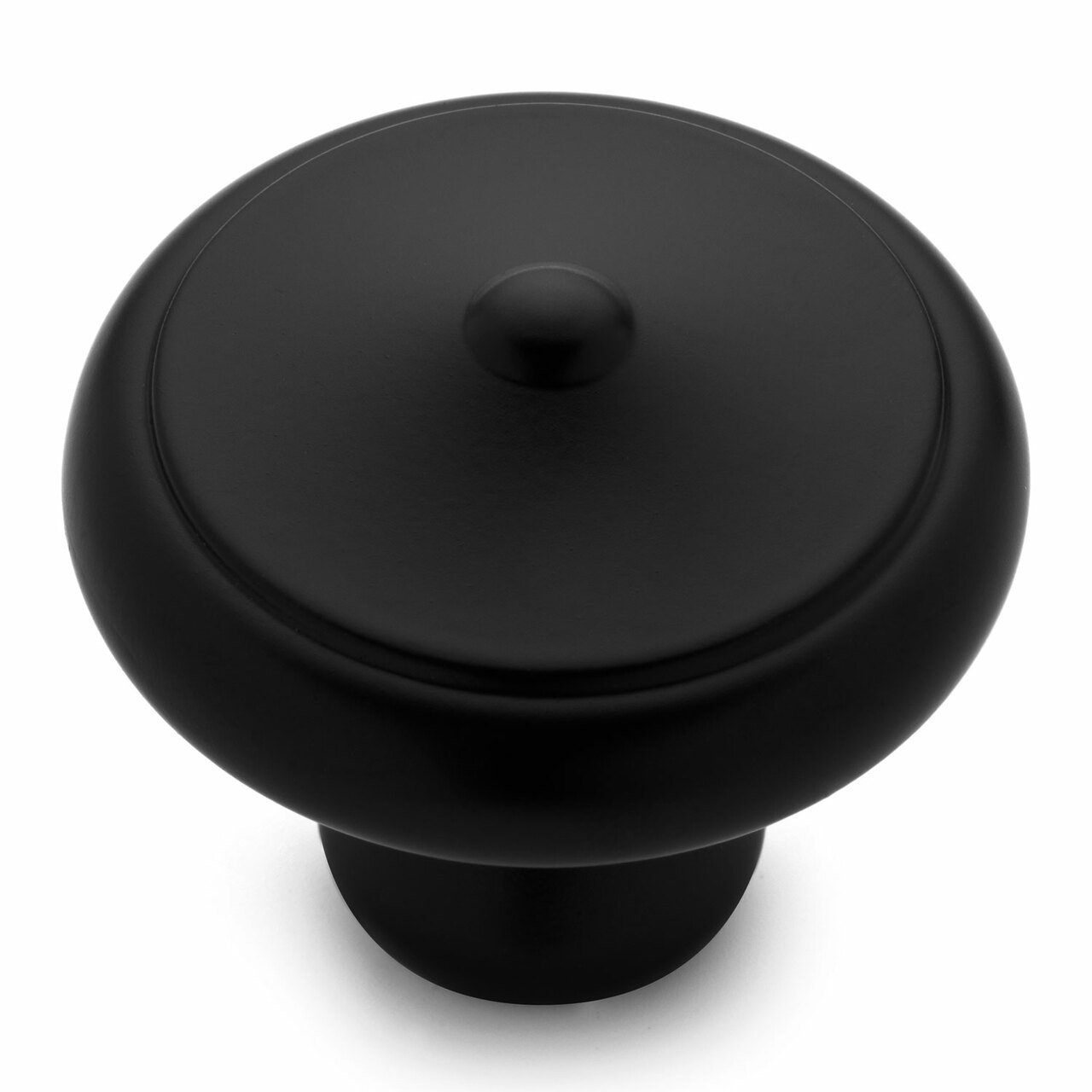 Cosmas 13247FB Flat Black Decorative Oversized Cabinet Knob