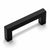 Cosmas 14777-3FB Flat Black Modern Contemporary Cabinet Pull