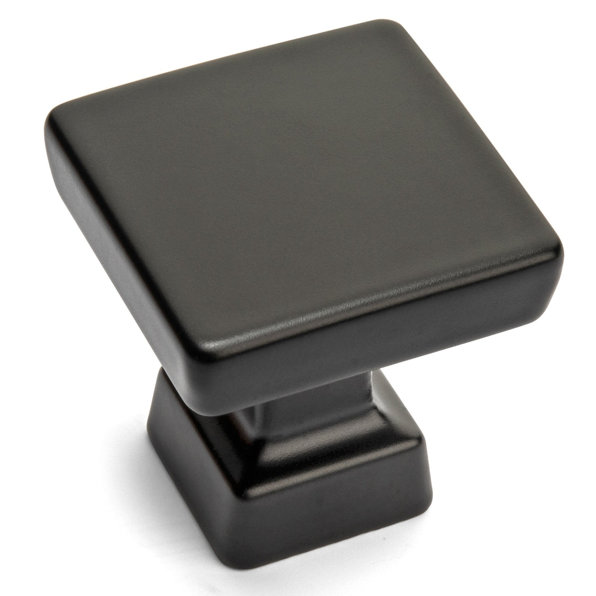 Cosmas 1480FB Flat Black Modern Contemporary Square Cabinet Knob