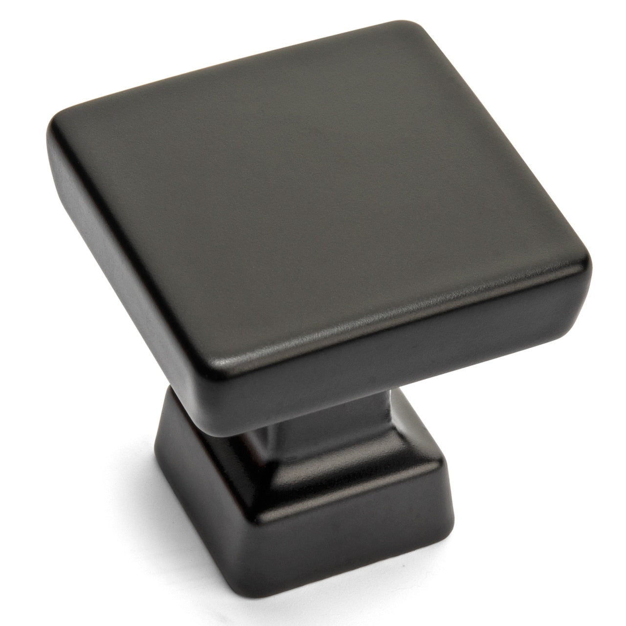 Cosmas 1480FB Flat Black Modern Contemporary Square Cabinet Knob