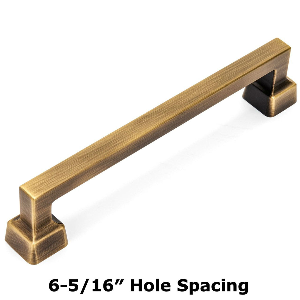 Cosmas 1481-160BAB Brushed Antique Brass Modern Contemporary Cabinet Pull