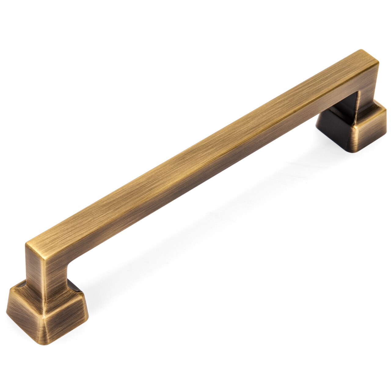 Cosmas 1481-128BAB Brushed Antique Brass Modern Contemporary Cabinet Pull