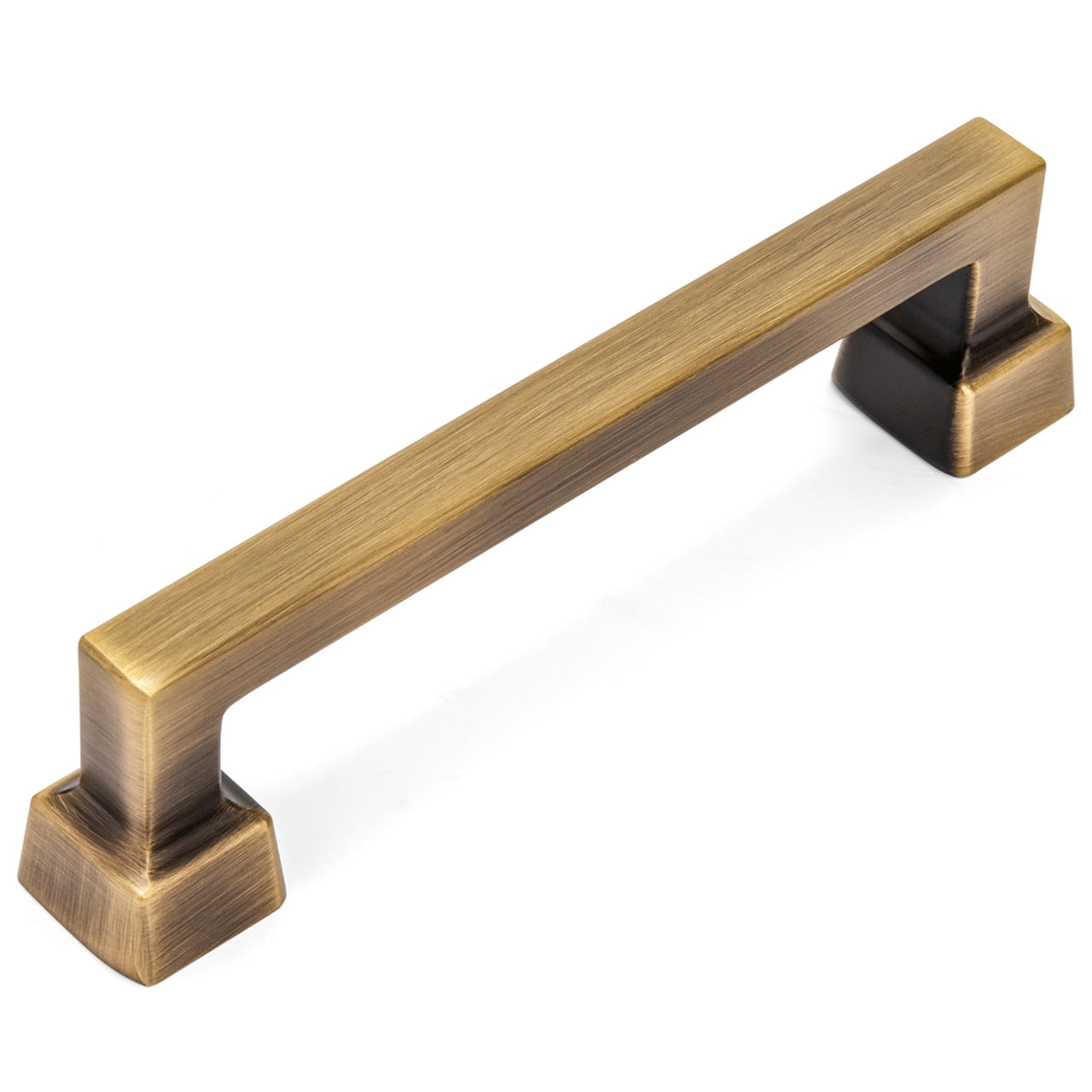 modern dresser handles Cosmas 10 Pack 1481-96BAB Brushed Antique Brass Contemporary Cabinet Hardware Handle Pull