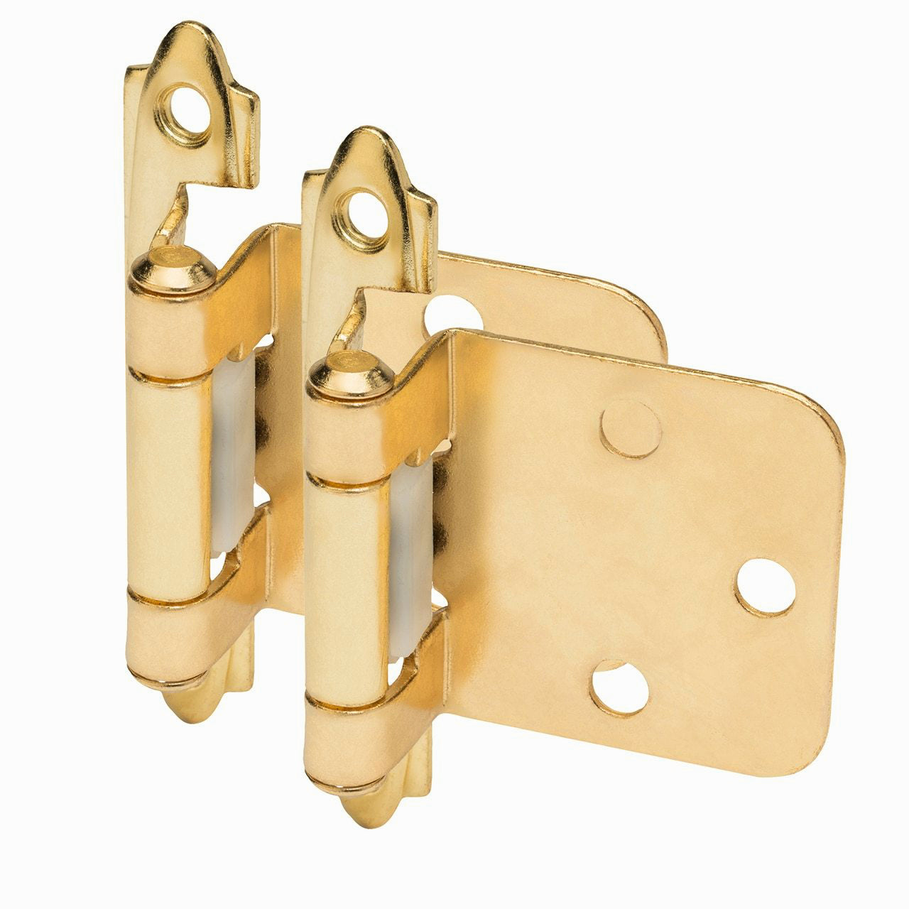 Cosmas 15539-BB Brushed Brass Hinge Variable Overlay (Pair
