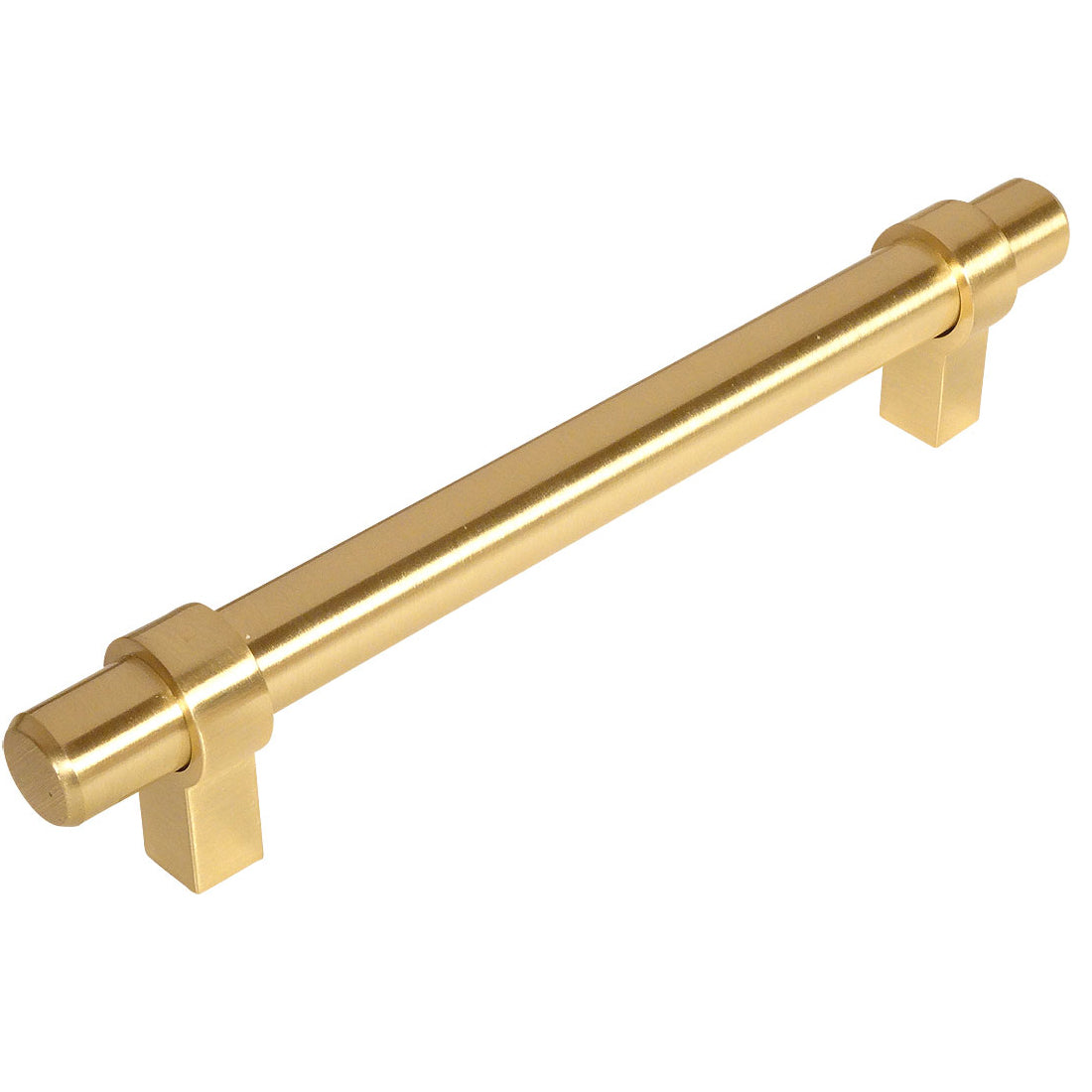 Cosmas 161-128BB Brushed Brass Euro Style Bar Pull - Cosmas