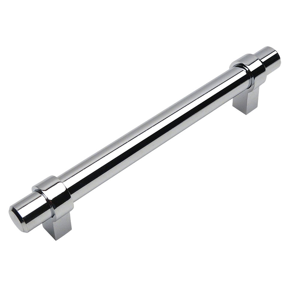 Cosmas 161-128CH Polished Chrome Euro Style Bar Pull