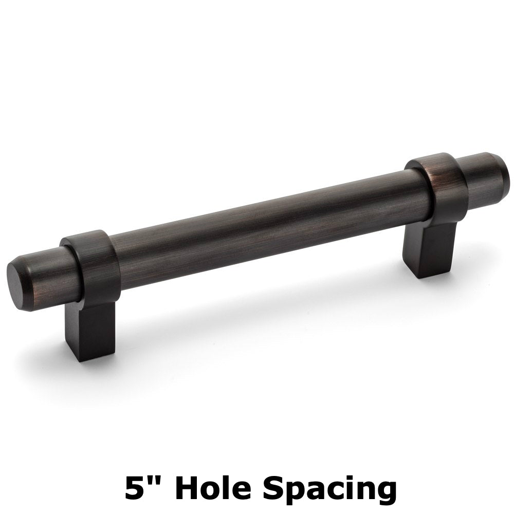 Cosmas 161-128ORB Oil Rubbed Bronze Euro Style Bar Pull - Cosmas