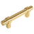 Cosmas 161-2.5BB Brushed Brass Euro Style Bar Pull - Cosmas