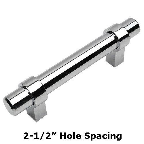 Cosmas 161-2.5CH Polished Chrome Euro Style Bar Pull - Cosmas