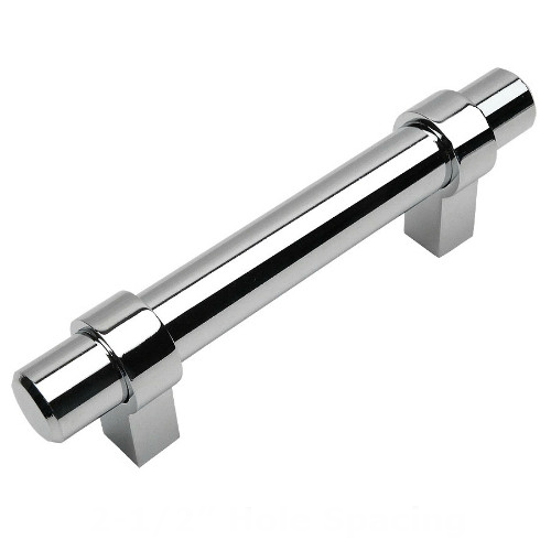 Cosmas 161-2.5CH Polished Chrome Euro Style Bar Pull