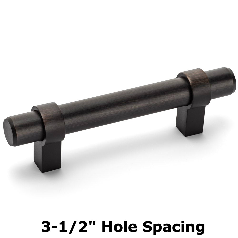 Cosmas 161-3.5ORB Oil Rubbed Bronze Euro Style Bar Pull - Cosmas