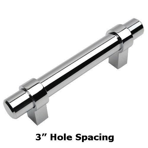 Cosmas 161-3CH Polished Chrome Euro Style Bar Pull - Cosmas