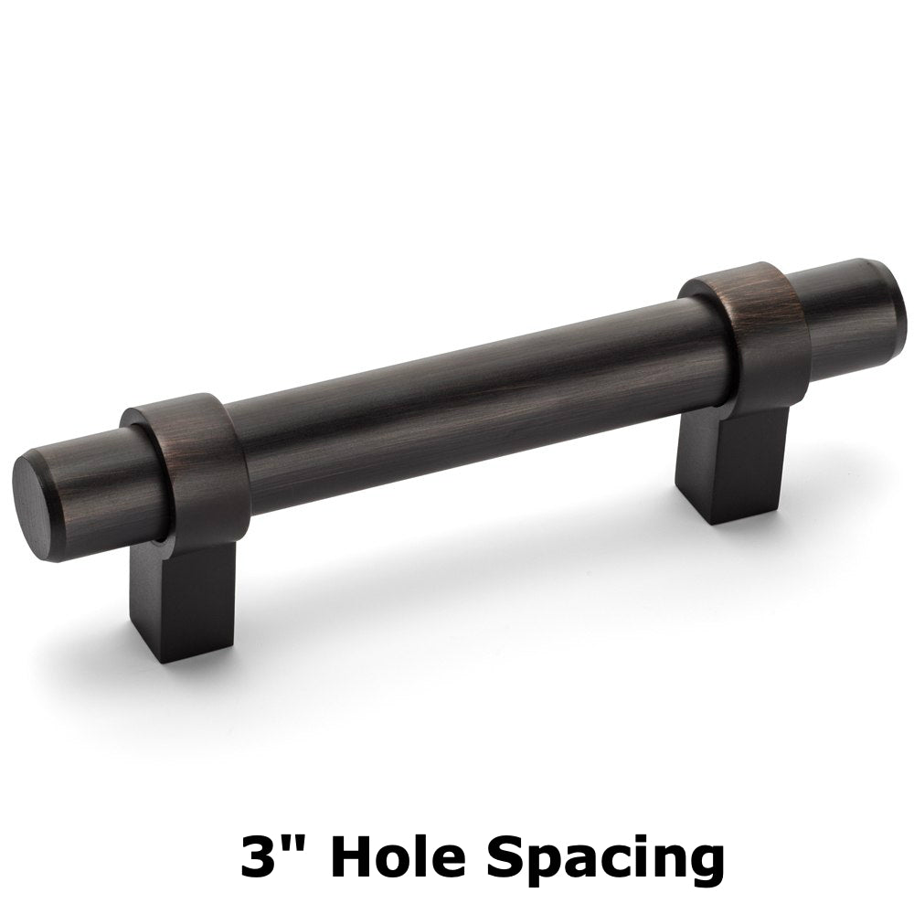 Cosmas 161-3ORB Oil Rubbed Bronze Euro Style Bar Pull - Cosmas