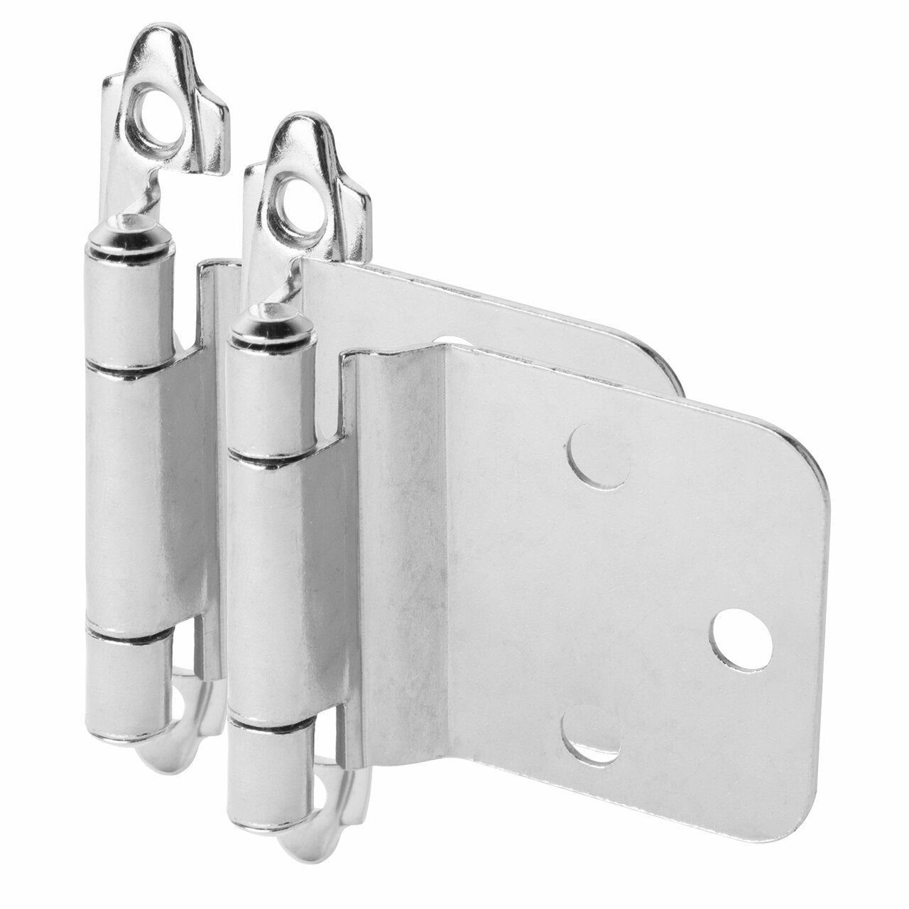 Cosmas 16890-CH Polished Chrome Hinge Variable Overlay with 30 Degree Reverse Bevel (Pair)