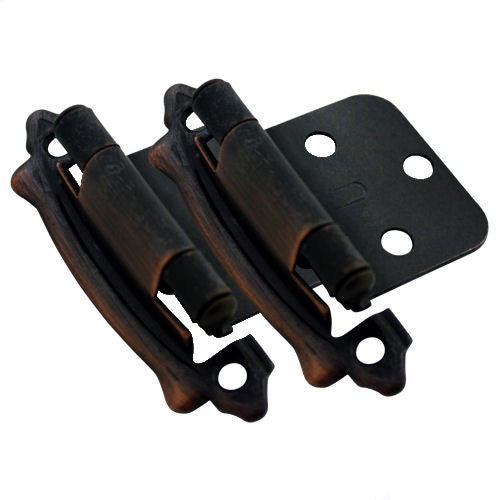 Cosmas 17329-ORB Oil Rubbed Bronze Hinge Variable Overlay (Pair) - Cosmas
