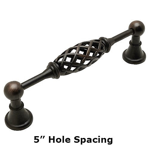 Cosmas 1749-5ORB Oil Rubbed Bronze Birdcage Cabinet Pull - Cosmas