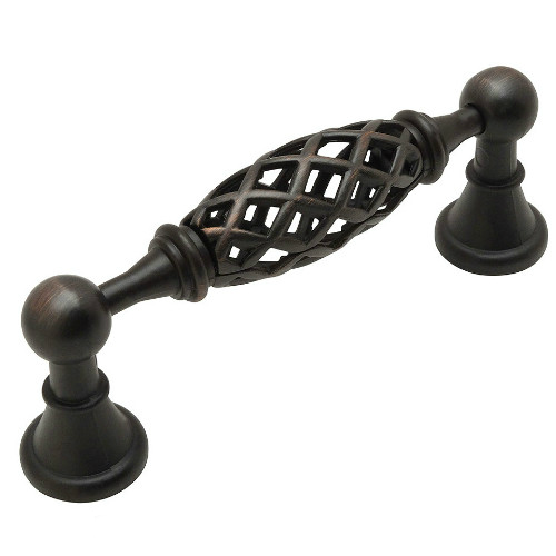 Cosmas 1749-96ORB Oil Rubbed Bronze Birdcage Cabinet Pull - Cosmas