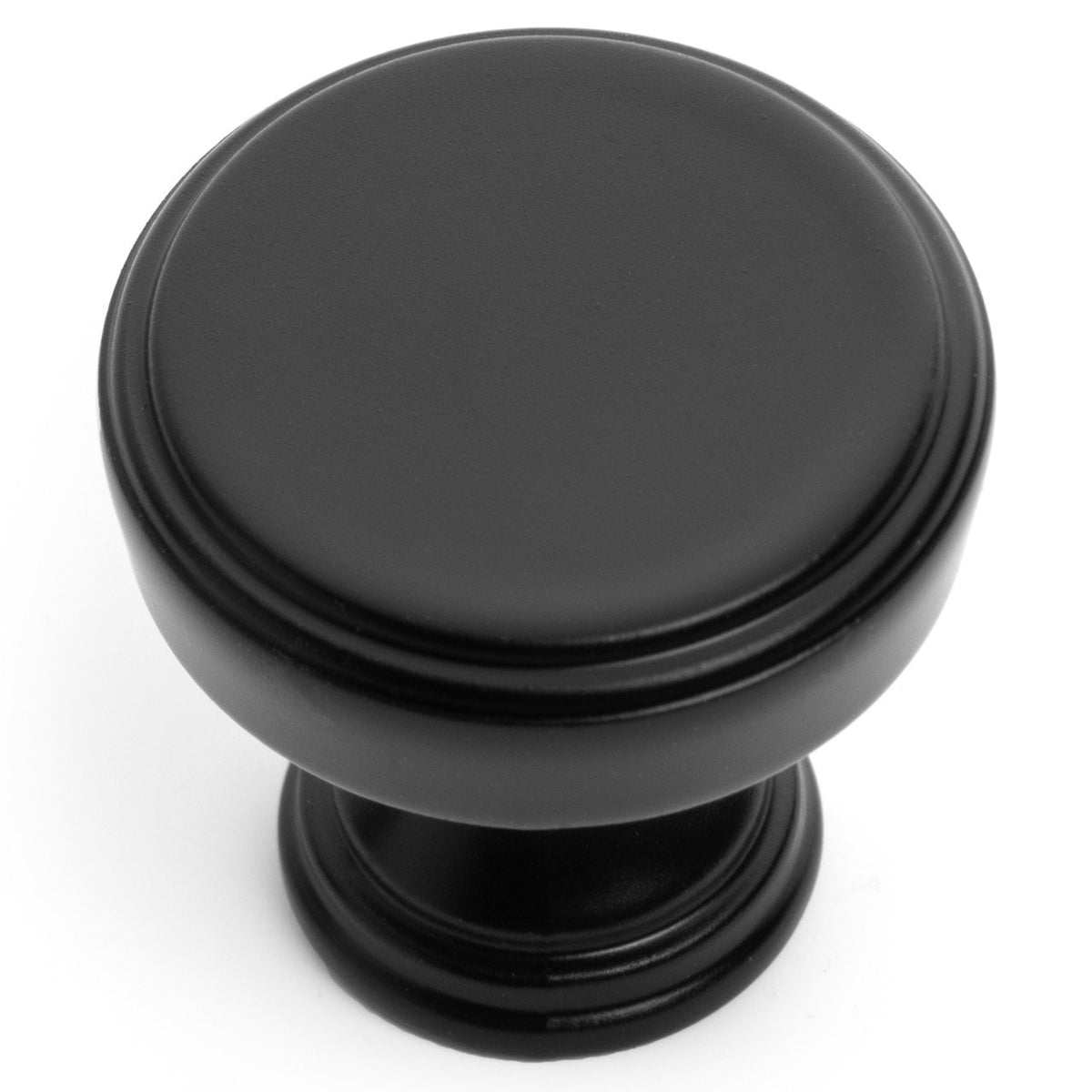 Cosmas 1940FB Flat Black Cabinet Knob - Cosmas-Hardware.com