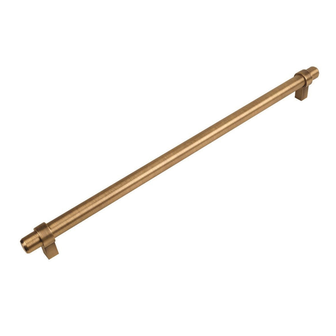 Cosmas 161-224BAB Brushed Antique Brass Cabinet Hardware Euro Style Bar Pull