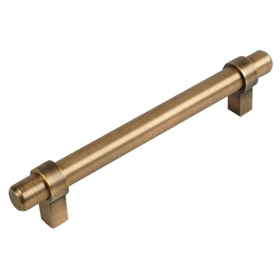 Cosmas 161-160BAB Brushed Antique Brass Cabinet Hardware Euro Style Bar Pull