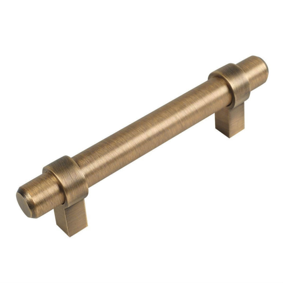 Cosmas 161-3BAB Brushed Antique Brass Cabinet Hardware Euro Style Bar Pull
