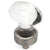 Cosmas 6594SN-C Satin Nickel & Clear Glass Oval Cabinet Knob