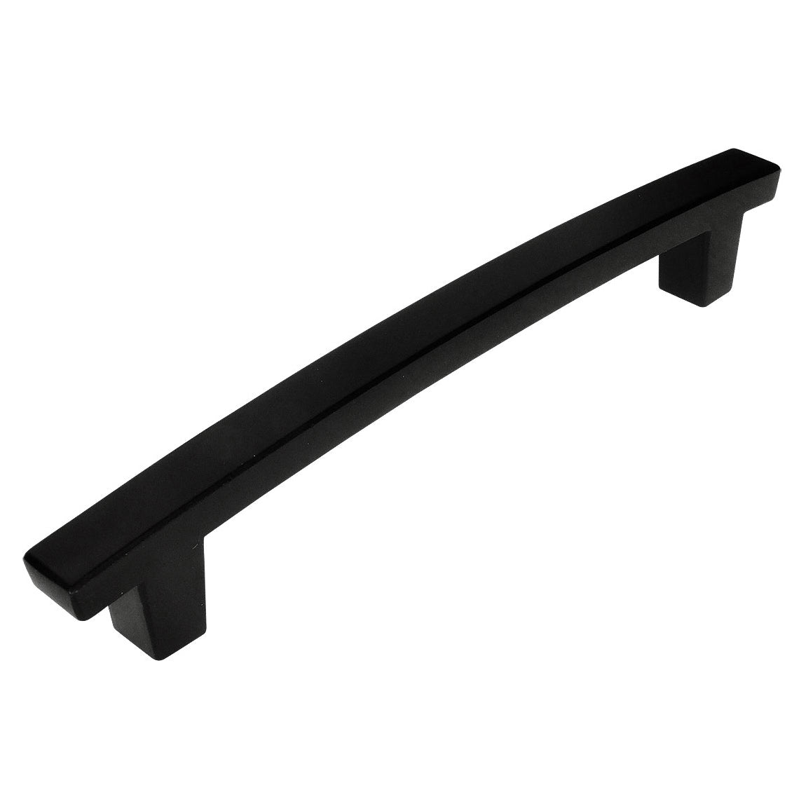 Cosmas 5239FB Flat Black Contemporary Arch Cabinet Pull - Cosmas
