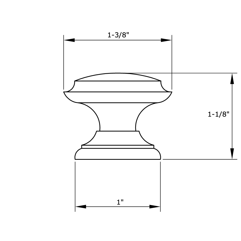 Cosmas 4251ORB Oil Rubbed Bronze Cabinet Knob