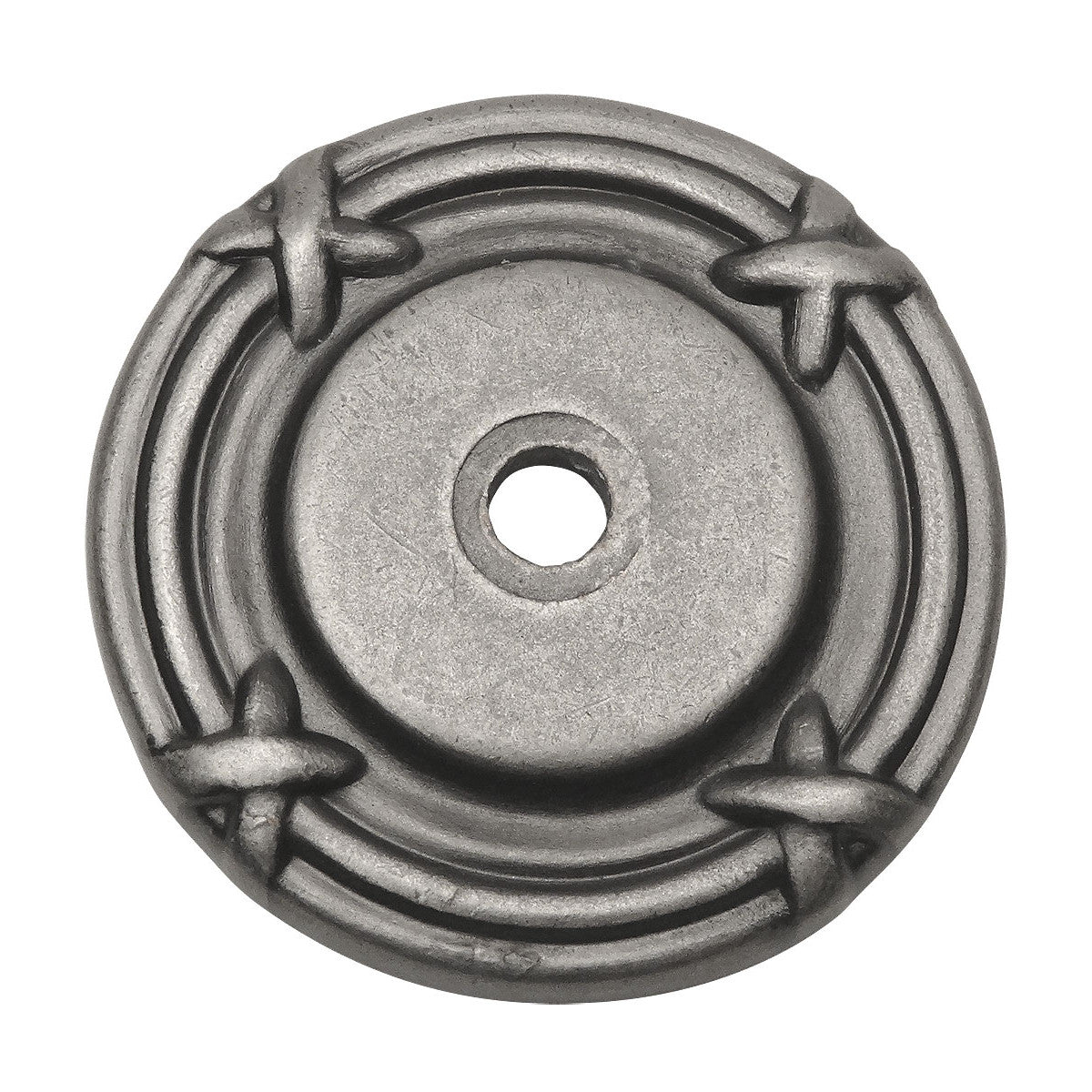 Cosmas 9468WN Weathered Nickel Cabinet Knob Backplate