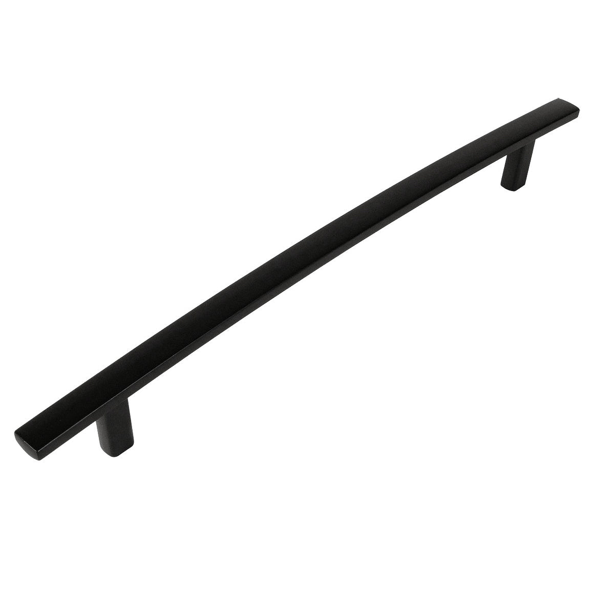 Cosmas 2363-224FB Flat Black Subtle Arch Cabinet Pull - Cosmas