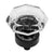 Cosmas 5268FB-C Flat Black & Clear Glass Cabinet Knob