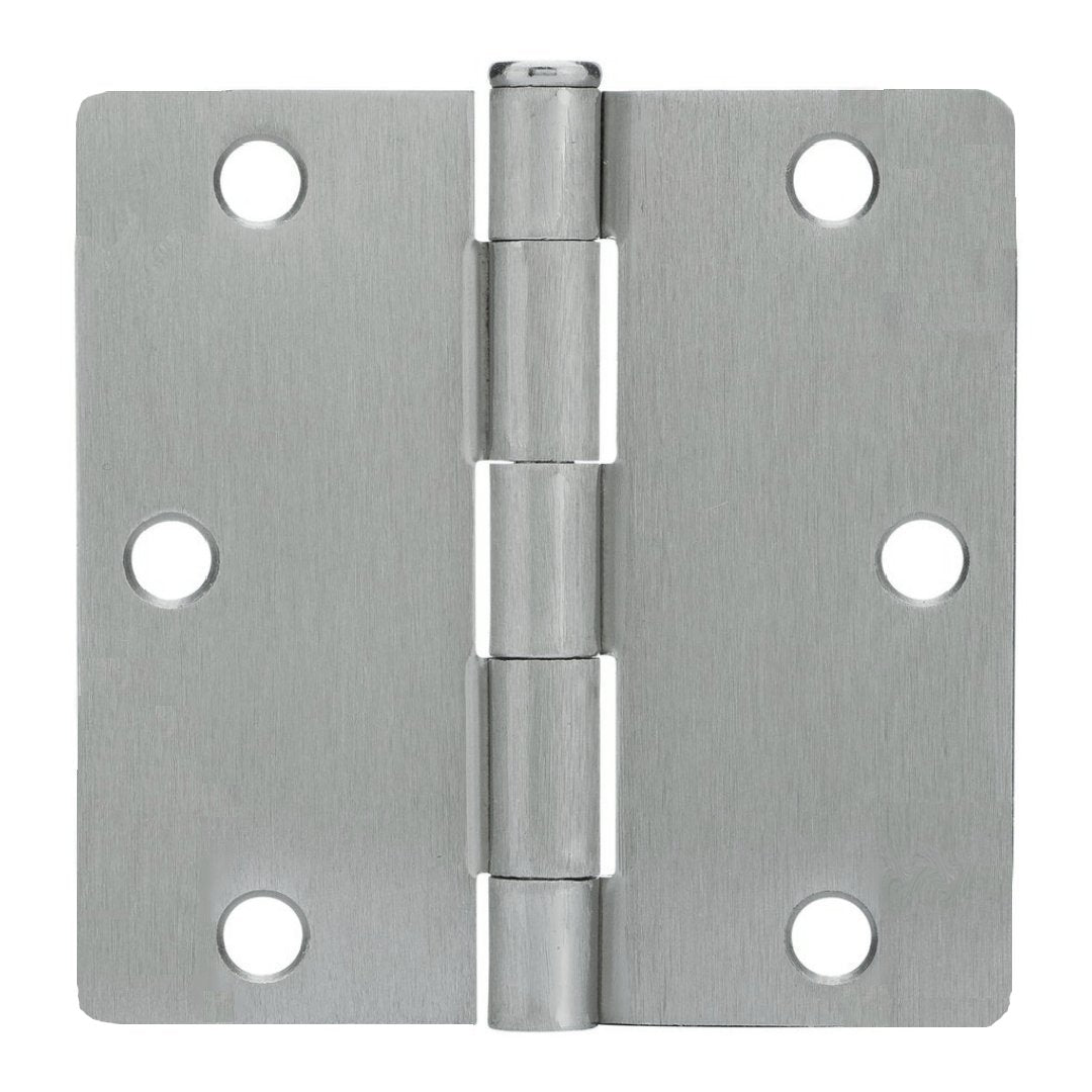 Cosmas Satin Nickel Door Hinge 3 1/2" with 1/4" Radius Corners