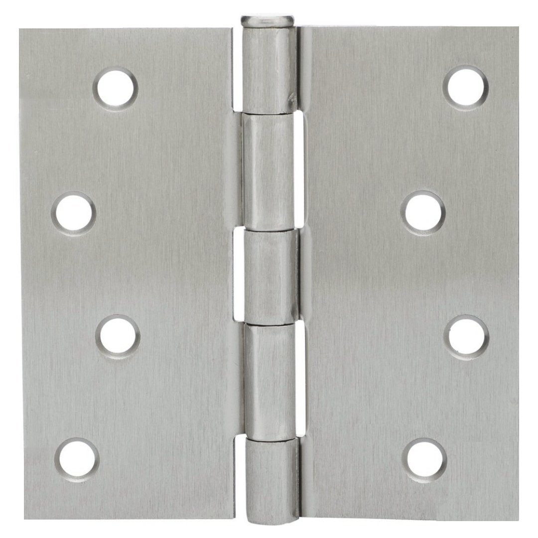 Cosmas Satin Nickel Door Hinge 4&quot; with Square Corners