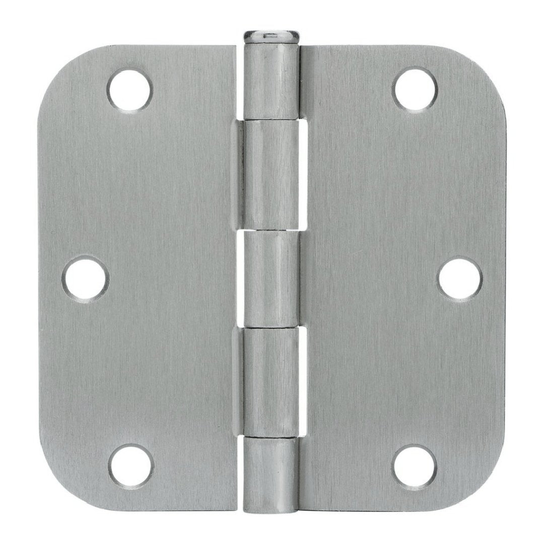 Cosmas Satin Nickel Door Hinge 3 1/2" with 5/8" Radius Corners