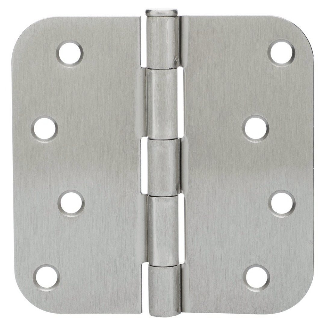 Cosmas Satin Nickel Door Hinge 4" with 5/8" Radius Corners