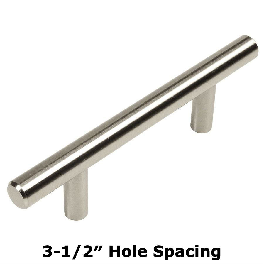 Cosmas H698-3.5SS Stainless Steel Euro Style Bar Pull