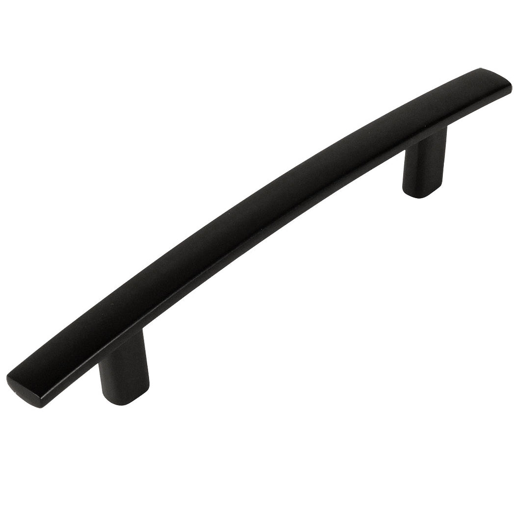 Cosmas 2363-4FB Flat Black Subtle Arch Cabinet Pull - Cosmas