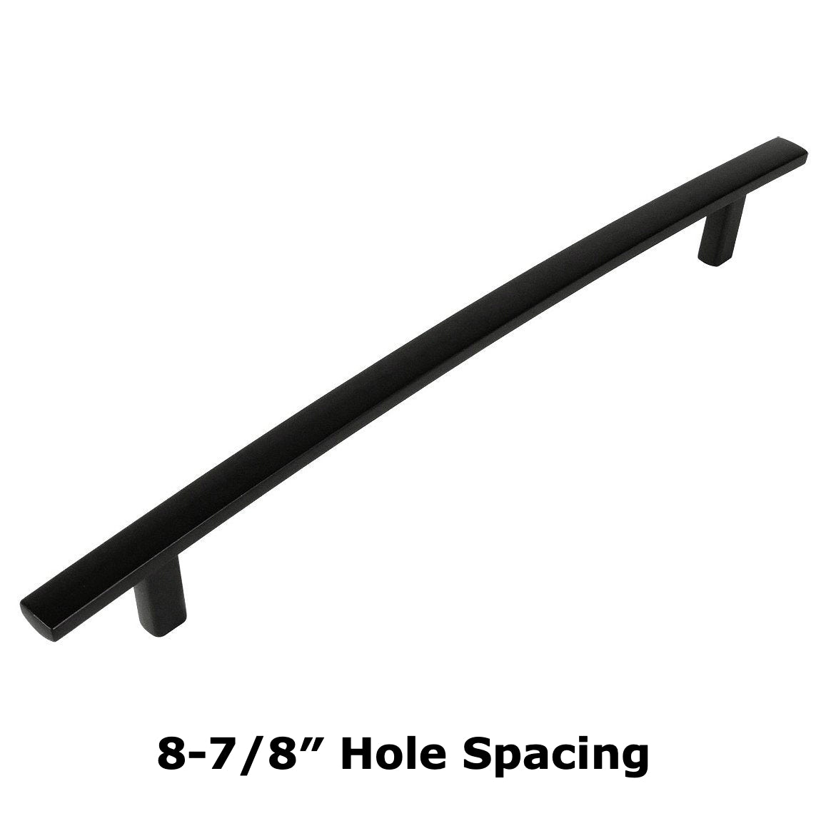 Cosmas 2363-224FB Flat Black Subtle Arch Cabinet Pull