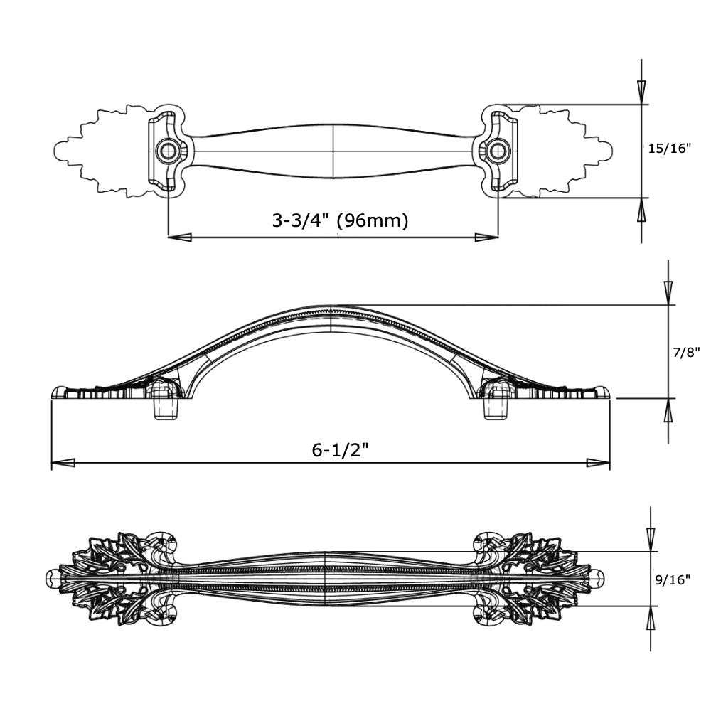 Cosmas 10558SN Satin Nickel Zinc Cabinet Pull