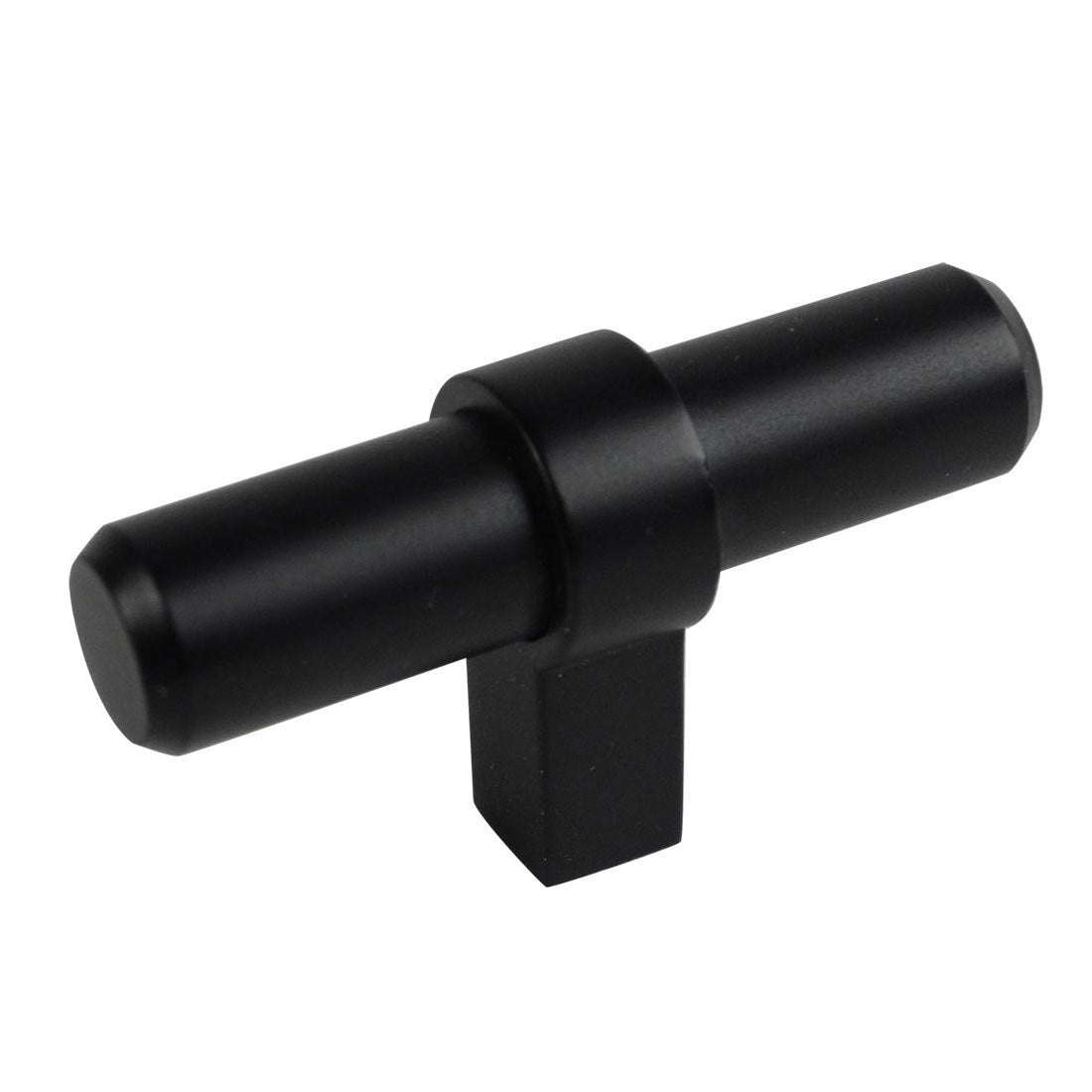 Cosmas 181FB Flat Black Euro Style T Bar Knob - Cosmas