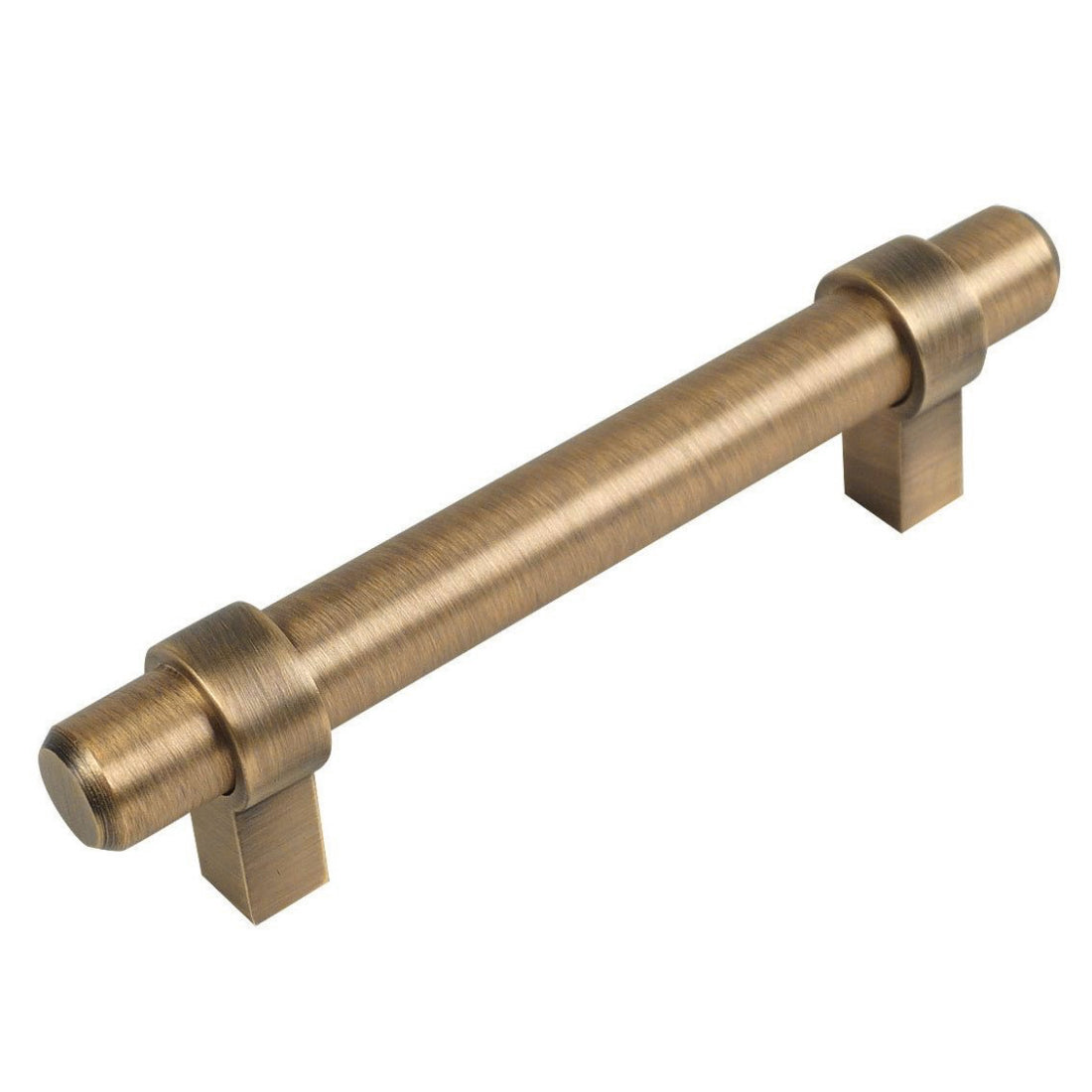 Cosmas 161-3.5BAB Brushed Antique Brass Cabinet Hardware Euro Style Bar Pull