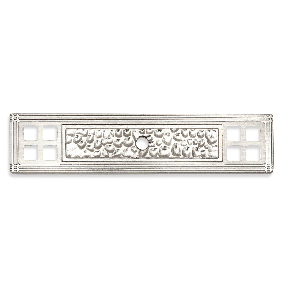 Cosmas 10552SN Satin Nickel Zinc Cabinet Knob Backplate - Cosmas